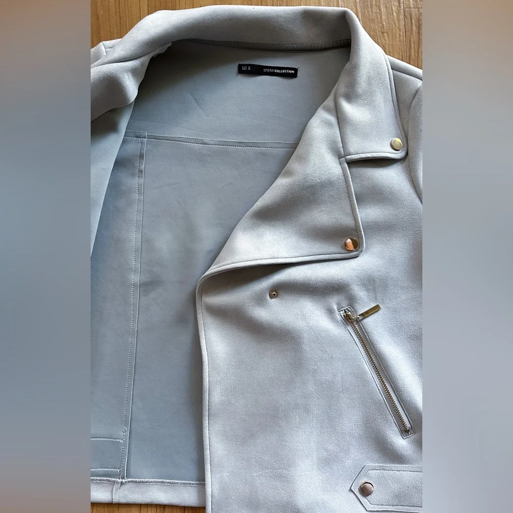 SFERA COLLECTION BIKER JACKET | sky blue size M | - Picture 4 of 8